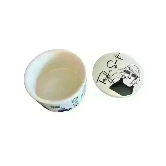 Homemade Taylor Swift Inspired Trinket Box Ceramic Glass with Lid The Eras Tour - Picture 13 of 14